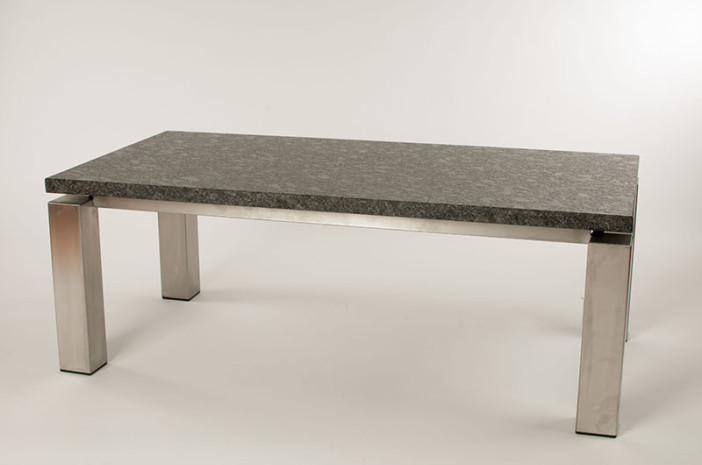 tafelblad van steel grey