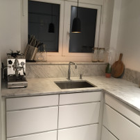 Bianco Carrara aanrechtblad Bianco Carrara aanrechtblad